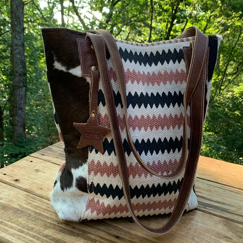 Myra Bag Brown and Black Shoulder Bag